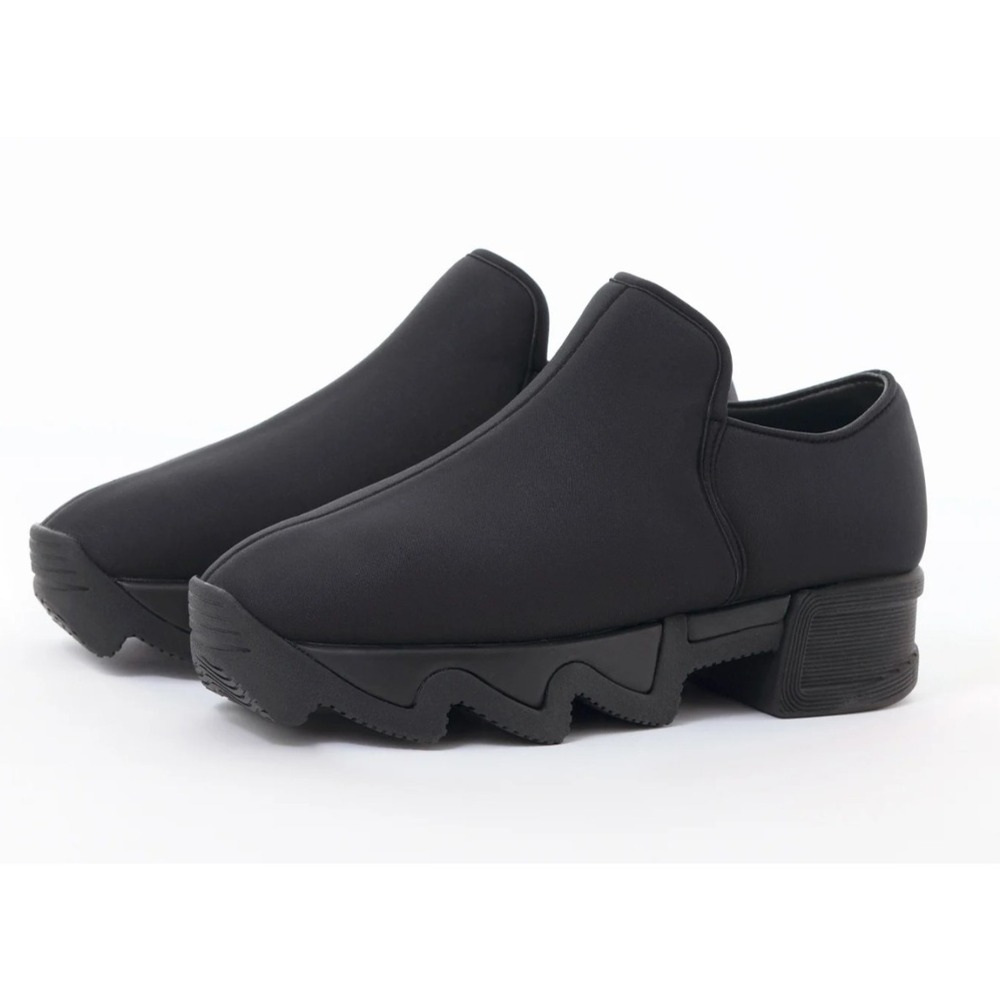 iRI NYC Wes Sneakers Black Unisex SZ 37 US 7 Slip Ons Neoprene Italian NEW